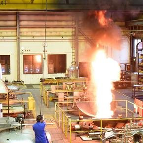 Fire protection for hardening shops